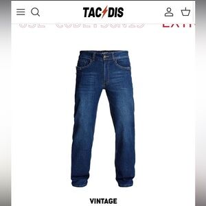TACTICAL DISTRIBUTORS MCQUADE LIGHTWEIGHT TACTICAL JEANS - VINTAGE WASH - 34/30